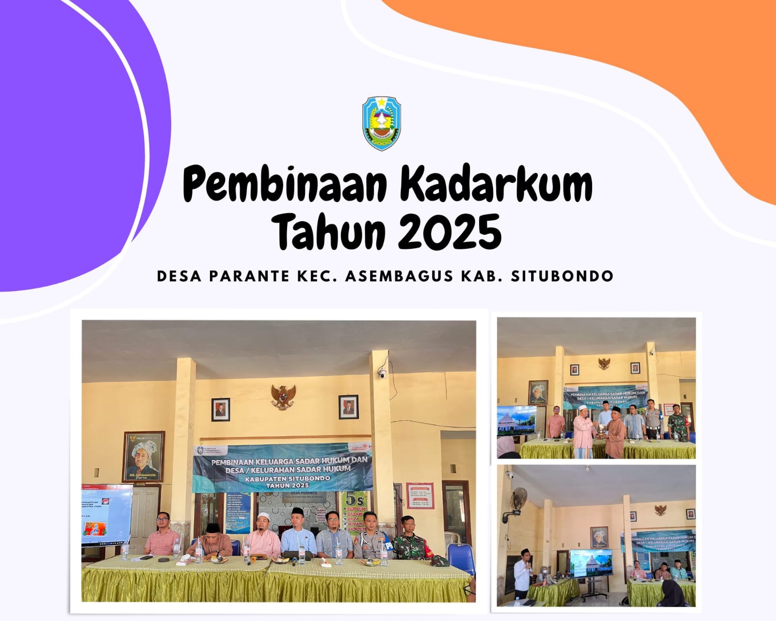 KEGIATAN PEMBINAAN KELUARGA SADAR HUKUM DI DESA PARANTE KECAMATAN ASEMBAGUS KABUPATEN SITUBONDO TAHUN 2025